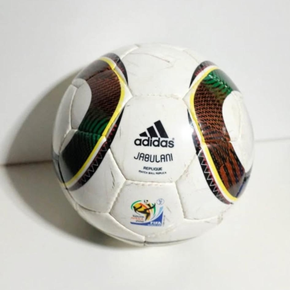Adidas Jabulani White Soccer Ball with Multicolor Accents